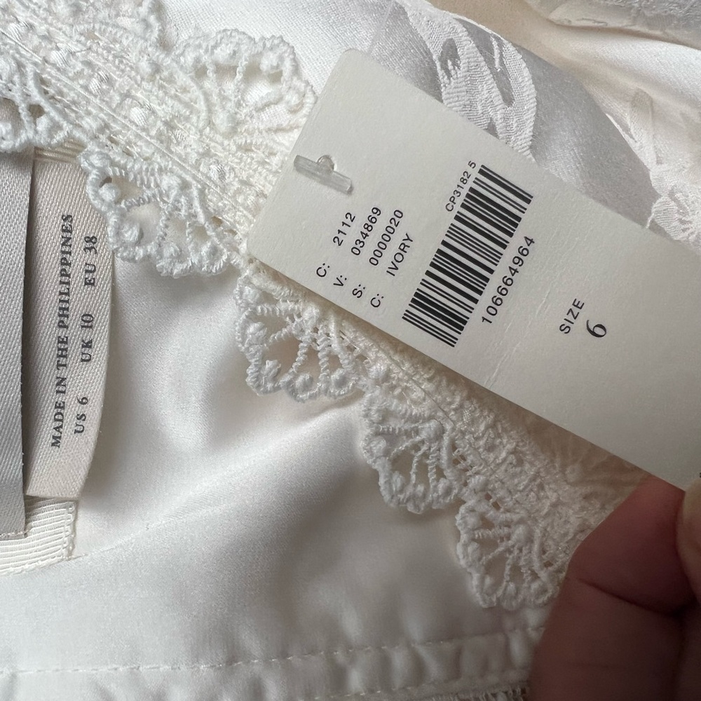 Anthropologie satin and lace mini dress - Picture 5 of 5